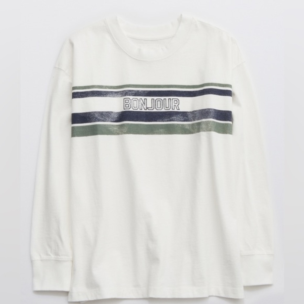 ✨2 for $20✨ “Bonjour” Aerie Long Sleeve